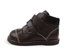 Angulus dark brown vintersko med uldfoer